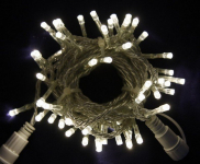 LED řetěz profesionální stále-svítící 40 LED/5m denní bílá  #
