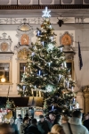 VÁNOČNÍ HVĚZDA 3D na špičku stromu 90x90cm studená bílá, Vánoční strom České Budějovice