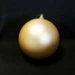 Vánoční venkovní koule - baňka zlatá matná 20cm