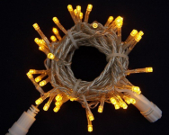 LED řetěz profesionální stále-svítící 40 LED/5m žlutá  #