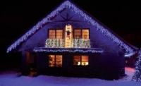 Světelné rampouchy HIGH PROFI prodlužovací + FLASH efekt, 2x0,7m 90LED modrá +10 LED studená bílá
