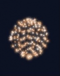 3D hvězdná koule, průměr 55cm, FLASH efekt, teplá bílá