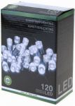 Vánoční LED řetěz stále-svítící 120 LED/9m venkovní/vnitřní, studená bílá