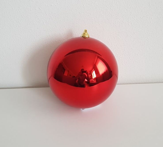 Vánoční koule červená 20cm