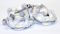 HIGH-PROFI průběžný rozbočovací kabel 230V- 10F - 1m bílý  pro LED světelné řetězy
