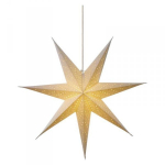 Hvězda - závěsná svítící dekorace bílá