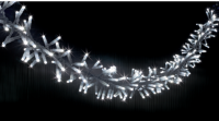 3D LED GIRLANDY BOA - FLASH efekt studená bílá 1m 